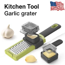 Garlic Press Chopper Slicer Hand Presser Grinder Crusher Ginger Grater ToCW