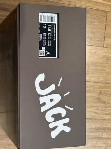 Travis Scott X Jordan Jumpman Jack TR Dark Mocha UK 10.5 - Picture 9 of 11