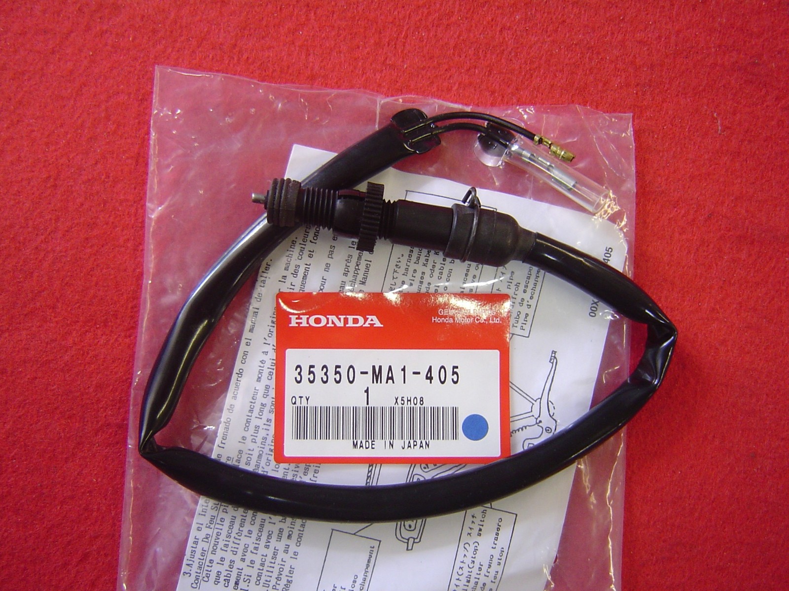 Contacteur de feu de stop arrière pour moto Honda GL 500 et GL 650 Silver Wing