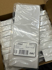 Deta Deep Cover for 6 Module Recessed Media Plate, White, S15062 pack of 10