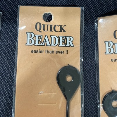 NEW in package LOT of 3 QUICK BEADER BEADS BRAID STRINGER HAIR BEADING TOOLS