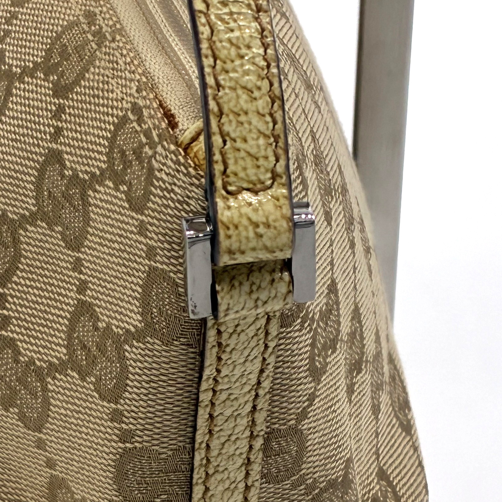 GUCCI GG Canvas Beige Accessory Pouch Leather – Authentic from Japan thumbnail 10