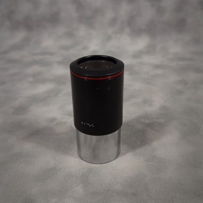 Vintage Meade Telescope Eyepiece Ocular Black Red Ring Chrome Clear Optics 1980s