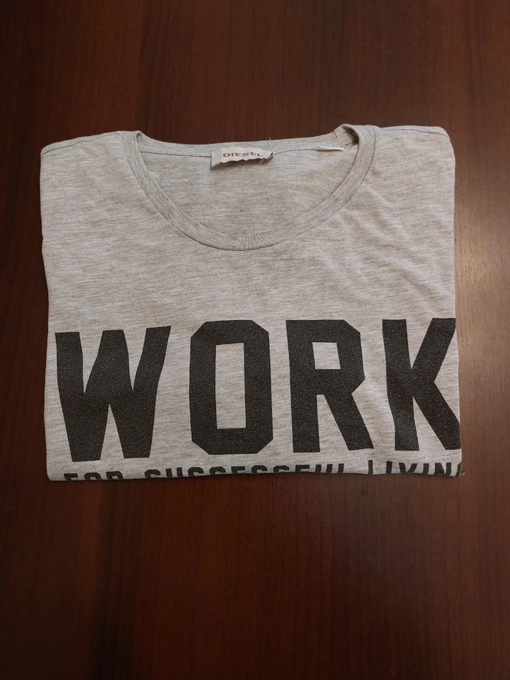 Tee-shirt homme Diesel Gris - Photo 4/4