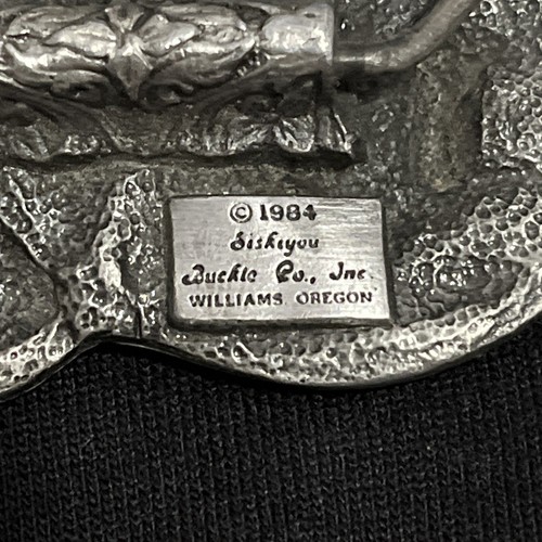 Helena Montana Guardian Of The Gulch Pewter Belt Buckle Siskiyou 186/1000 1984 - Picture 5 of 8