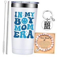 Boy Mom Gifts - New Moms Gifts for Women - First Mothers Day Boy Mom White