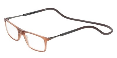 Calabria SP02 Snap Magnetic Reading Glasses Blue Light Crystal Brown Adjustable