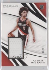 2020-21 Panini Immaculate Remarkable Rookie Jerseys 41/99 CJ Elleby #RRJ-CJE 6ns