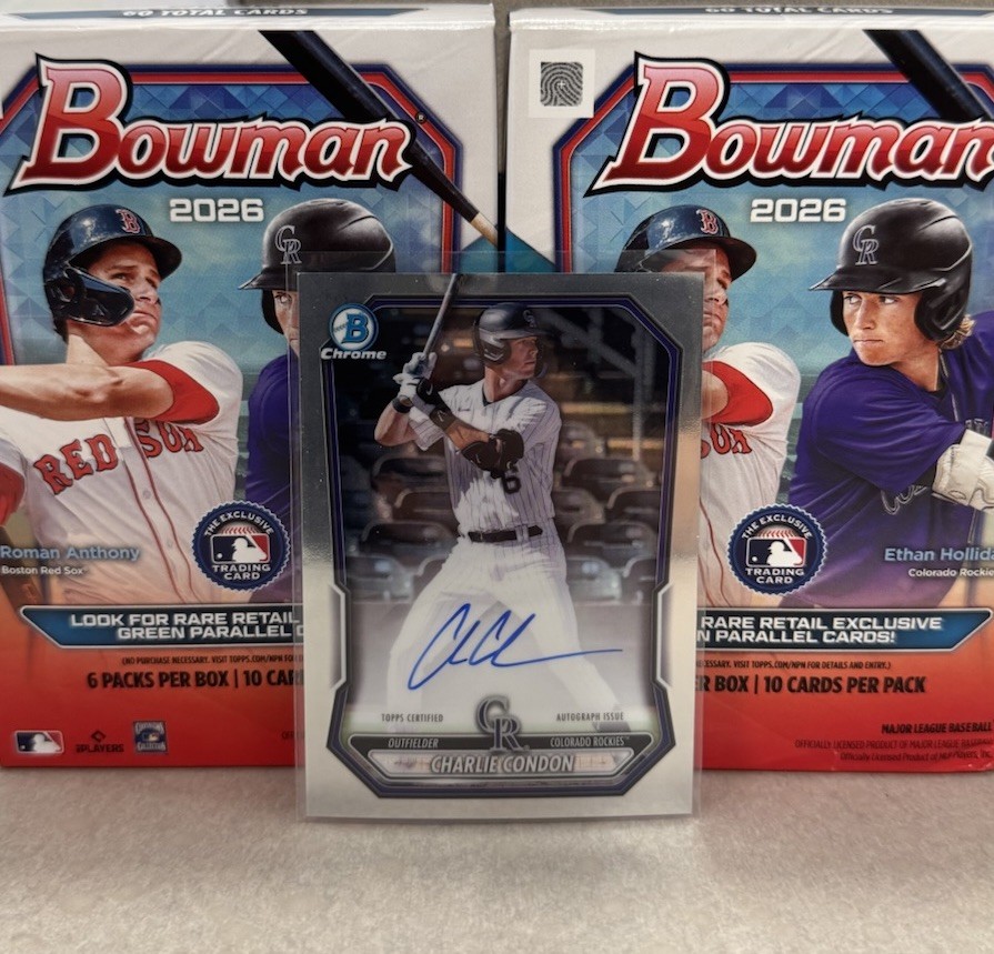 2025 Bowman - Chrome Prospect Autographs Charlie Condon #CPA-CC (AU, RC)