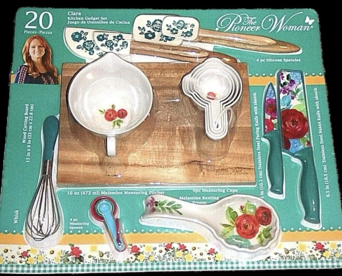 The Pioneer Woman Clara 20-Piece Kitchen Gadget Set. Absolutely Stunning!!