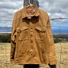Vintage Red Kap MIMIX Tech Rust Brown Denim Work Jacket Men's  Medium