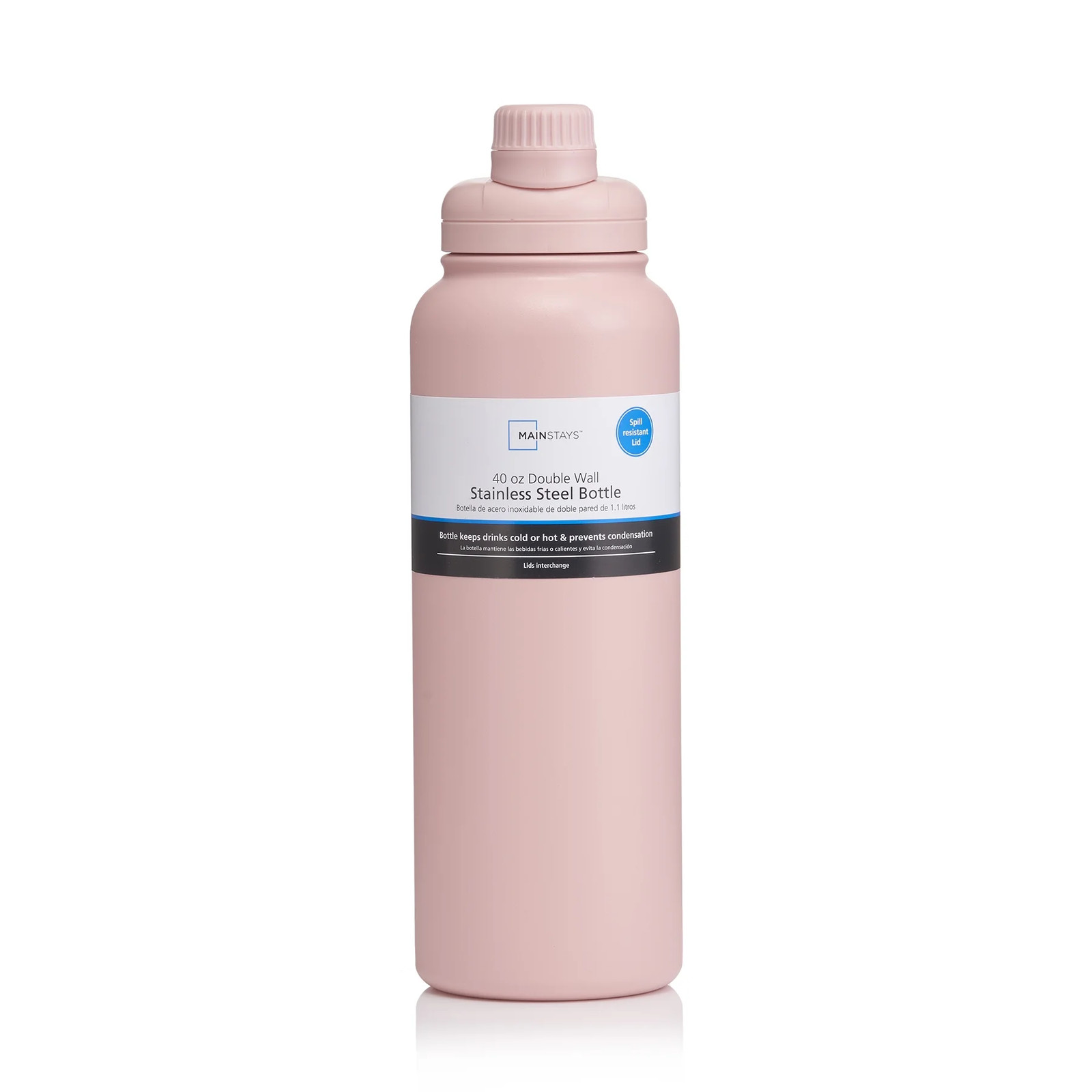 40 fl oz Pearl Blush Pink Insulated Stainless Steel Water Bo