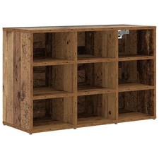 Image of WALPLUS Shoe Cabinet Old Wood 77.5x30x51 cm Engineered Wood Hallway Storage