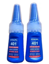 Loolife 401 Instant Adhesive Quick Drying Specific Glue, 20grams, New Seal 2pcs