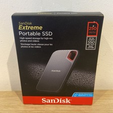 SanDisk  Extreme Portable External SSD 250 GB Read Speed up to 550MB/s 