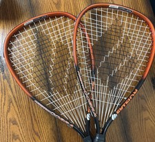 2 x Ektelon PowerFan Cobra 105" Racquetball Racquets - 950 Power Level - Good