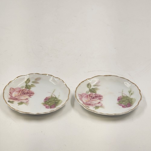 2 platos Butter Pat Rosenthal R C Monbijou Baviera China rosas rosadas vieira dorada - Imagen 2 de 11