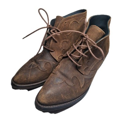 Eric Michael Hand Made Pointed Toes Leather Women Boot Size 38 Spain 7.5/8 US