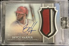 2017 Topps Dynasty Autograph Patches #AP-BH8 Bryce Harper /10 (AU, MEM) Nats