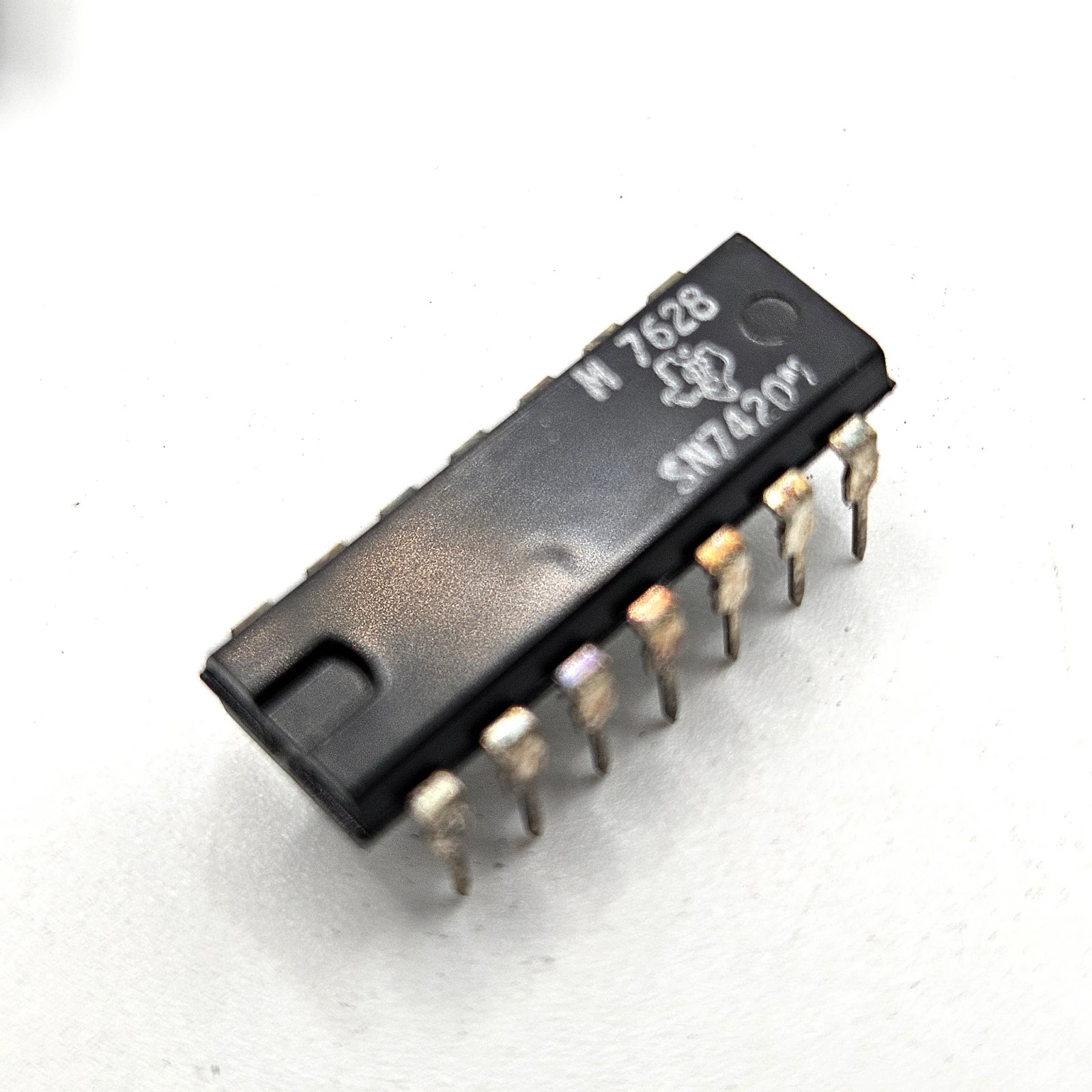 4 Part Input Lot of 10 Texas Instruments SN7420N Dual 4-Input NAND Gate DIP-14 TTL ...