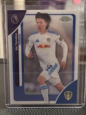 2025-26 Topps EPL Chrome Ao Tanaka White Refractor /30 Color Match