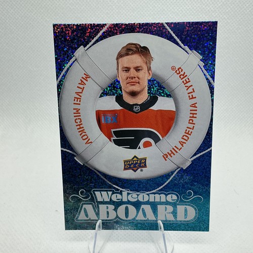 Matvei Michkov [Speckle] #WA-15 2024 Upper Deck Welcome Aboard card