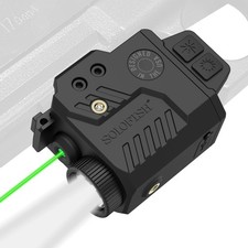 Solofish 800 Lumens Pistol Light Laser Combo, Strobe Green Combo