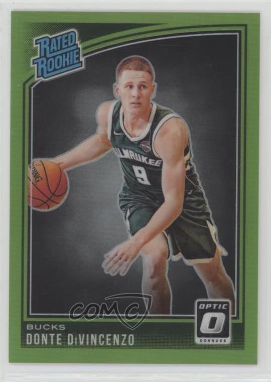 2018 Donruss Optic Rated Rookie Lime Green Prizm /149 Donte DiVincenzo #164 0z3m