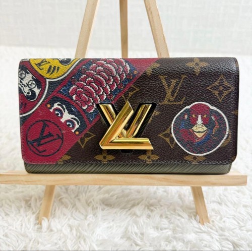 Louis Vuitton Kansai Yamamoto Epi Twist Wallet Kabuki M67260 Rare item LV used