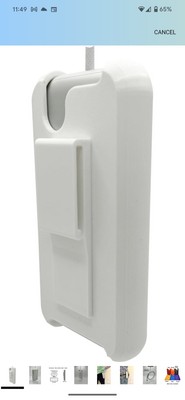 Bartallama3D Battery Holder Case for Apple Vision Pro with Belt Clip - White