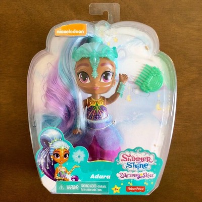 Shimmer & Shine 6-inch Adara Doll Zahramay Skies RARE Damaged Packaging