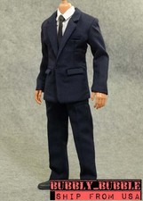 1/6 Men's Navy Color Suit Full Set For 12" Hot Toys Ganghood Male Figure ☆USA☆
