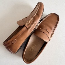 Polo Ralph Lauren Men's 9 D Wes Smooth Leather Driver Penny Loafers Moccasin