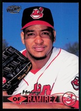 1999 Pacific #134 Manny Ramirez Cleveland Indians Portrait Baseball Card