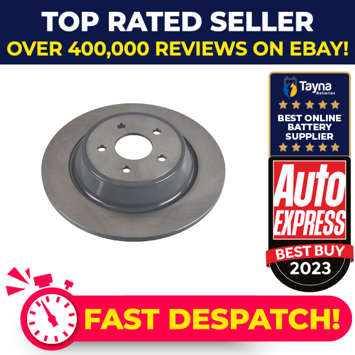 2x Brake Discs Pair Solid fits FORD KUGA Mk2 TDCi 1.5D Rear 2016 on 316mm Set