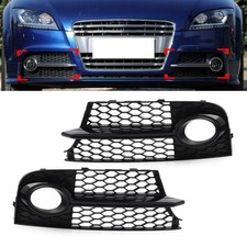 2x Kühlergrill für Audi TT MK2 S-LINE TTS 2011-14 Waben Nebelscheinwerfer Gitter