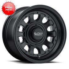 Black Rock 909b Type D 15x10 5x1275x139.7 Offset -38 Matte Black Qty Of 4