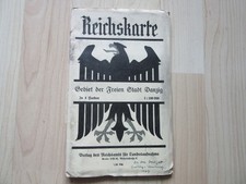 Mapa Rzeszy Mapa Obszar Plan miasta Wolne Miasto Gdańsk M129