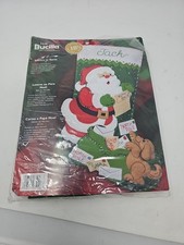    Vintage Christmas Stocking Bucilla Letters to Santa Felt Sequin Kit 85106 USA