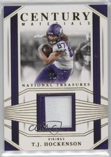 2023 Panini National Treasures Century Materials Gold 23/49 TJ Hockenson 11mg