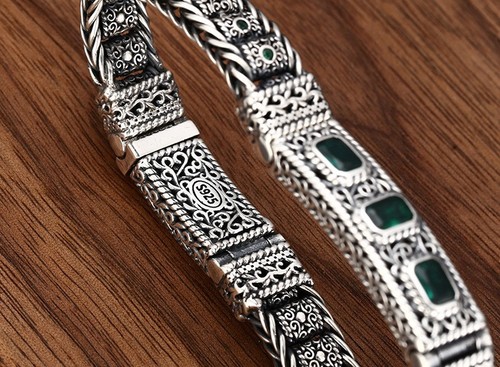 Pulsera cadena plata esterlina 925 HOMBRE mujer 20cm(7,87inch) S6227 - Imagen 4 de 7