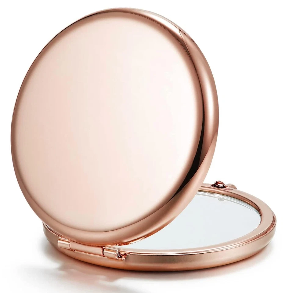 Double-Sided Magnifying Mirrors - Rose Gold, 12 Pack - Image 3 of 4