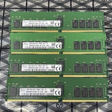 LOT of 4 SK Hynix 16GB DDR4 Server RAM DIMM PC4-2666V-RE2 HMA82GR7CJR8N-VK 64gb