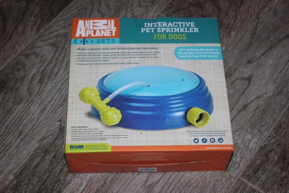 Rociador interactivo para mascotas Animal Planet nuevo en caja para perros ¡FuN! Giros y salpicaduras Foto 2 de 3