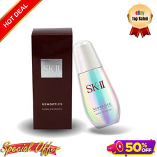 SK-II GenOptics Aura Essence Serum 1.6oz 50ml Brightening Anti Aging Care
