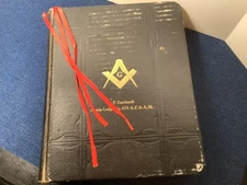 Large Masonic Edition Holy Bible 1932 A.J. Holman Co. 1200+ Pages