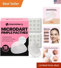 Microdart Acne Patches for Fast Blemish Relief - 18 Count for All Skin Types