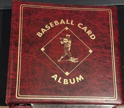 LOT OF 2 Empty Baseball Binders with 9-card pages included