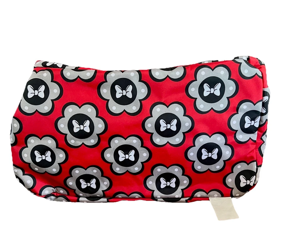 DISNEY BABY MINNIE MOUSE 5-in-1 Adjustable Strap Red Carryall Diaper Bag Set NWT - Image 3 of 4