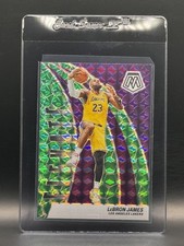 2023-24 Panini Mosaic - Elevate LeBron James #23 Green Mosaic Prizm